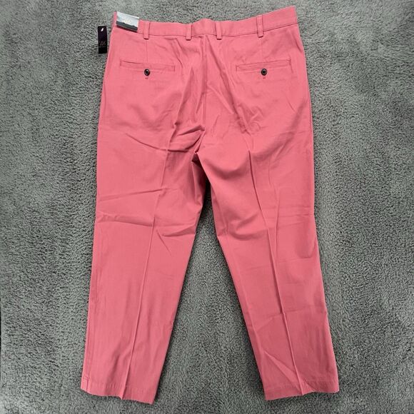 346 Brooks Brother Mens Pink Flat Front Advantage Chino Pants Size 38X30 - Picture 5 of 5